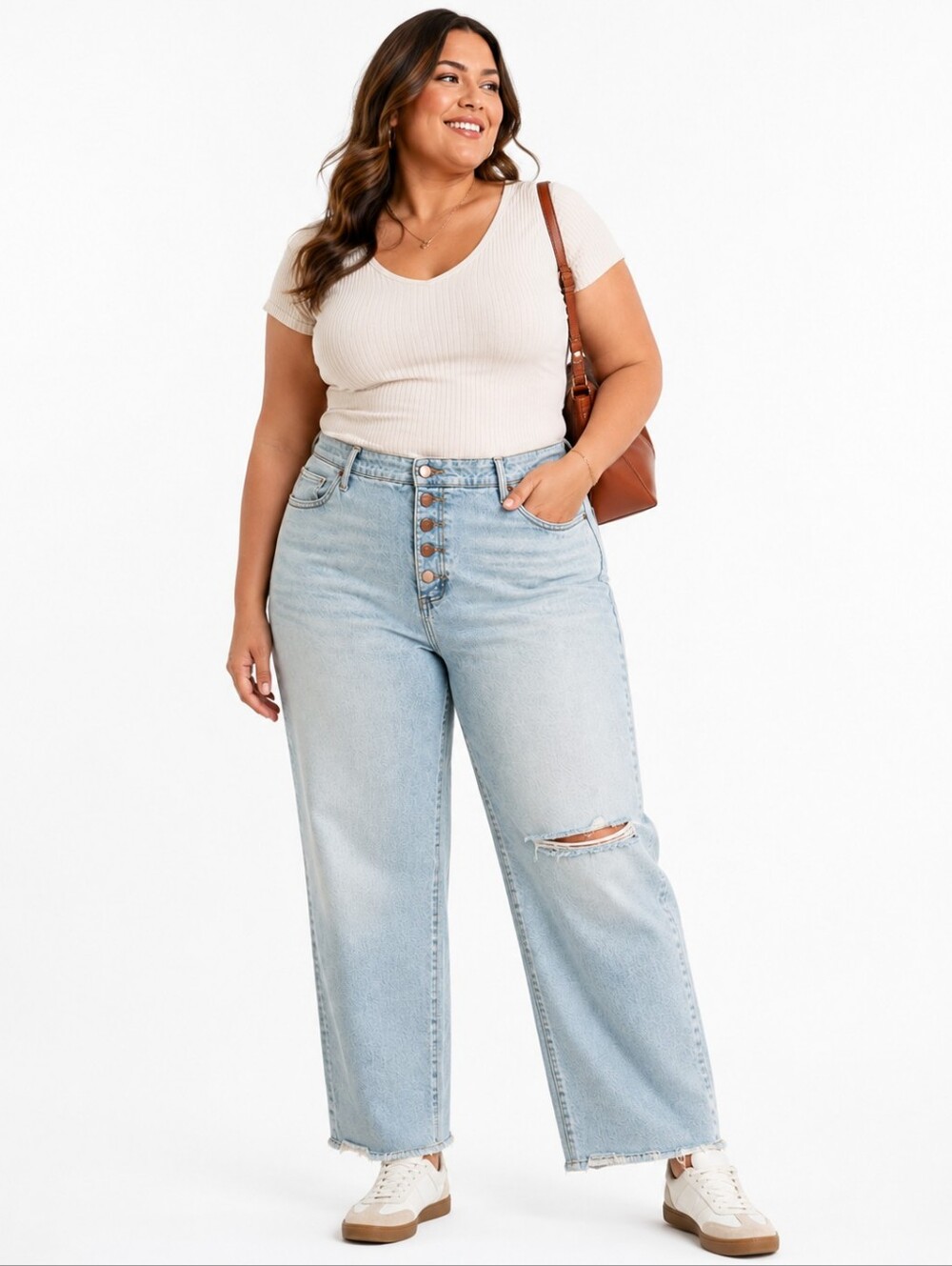 Universal Thread Vintage Straight Style Jeans Women’s 22W Light Wash Distressed